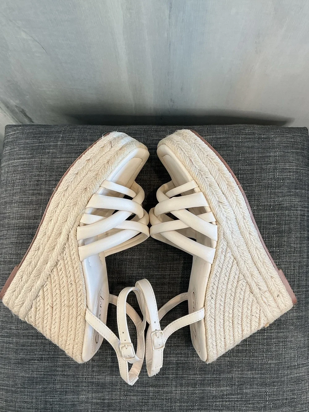 NIB Circus NY by Sam Edelman Irene Espadrille Platform Sandals Vanilla Bean Sz 8